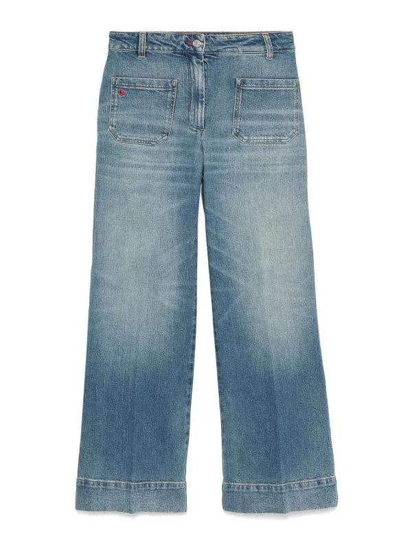 Victoria Beckham Jean Bootcut - Bleu - Bleu | 1325DJE005218USBLU