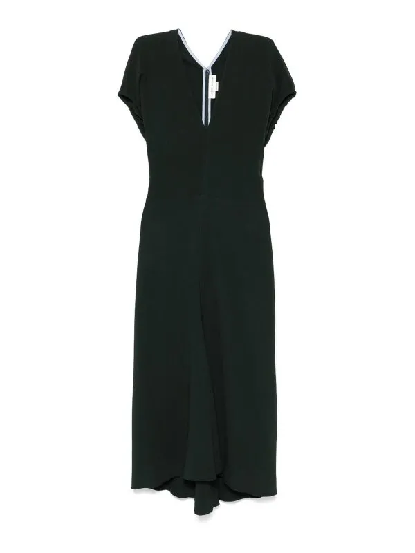 Victoria Beckham Robe Au Genou - Vert - Vert | 1325WDR006381APNE