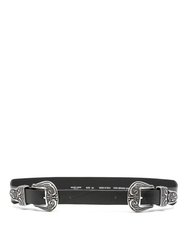 Golden Goose Ceinture - Noir - Noir - Femme | GWA00647A00013390100