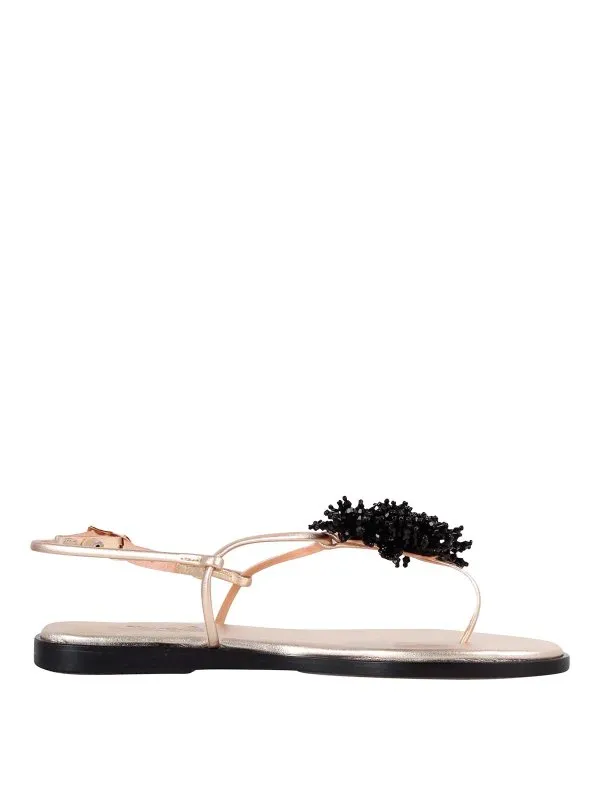 Ancient Greek Sandals Sandales - Or - Or | 12458104700060BLACKGOLD