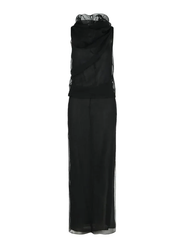 Khaite Robe Au Genou - Noir - Noir - Femme | 54863001W3001200