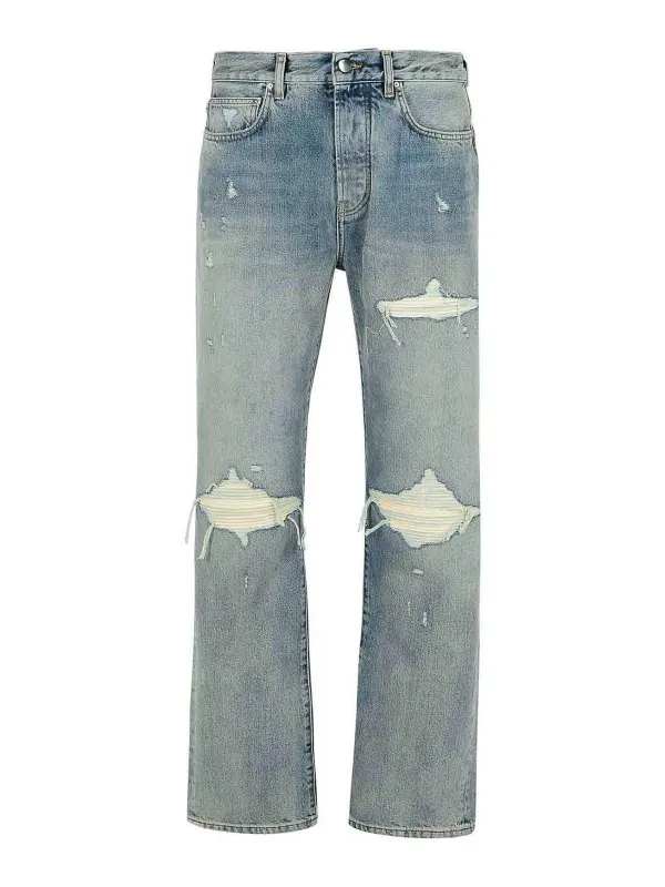 Amiri Jean Bootcut - Bleu Clair - Homme | AMDNGH1085ANTIQUEINDIGO