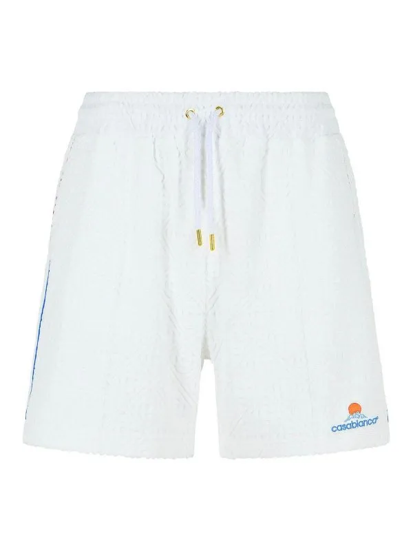 Casablanca Short - Blanc - Blanc - Homme | MPF25JTR27101BRIGHTWHITE