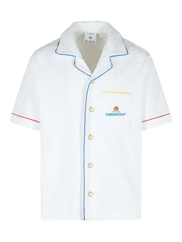 Casablanca Chemise - Blanc - Blanc | MPF25SH08501BRIGHTWHITE