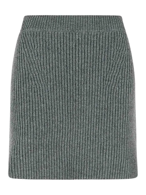 Jil Sander Mini Jupe - Gris - Gris - Femme | J02MA0328J14795037