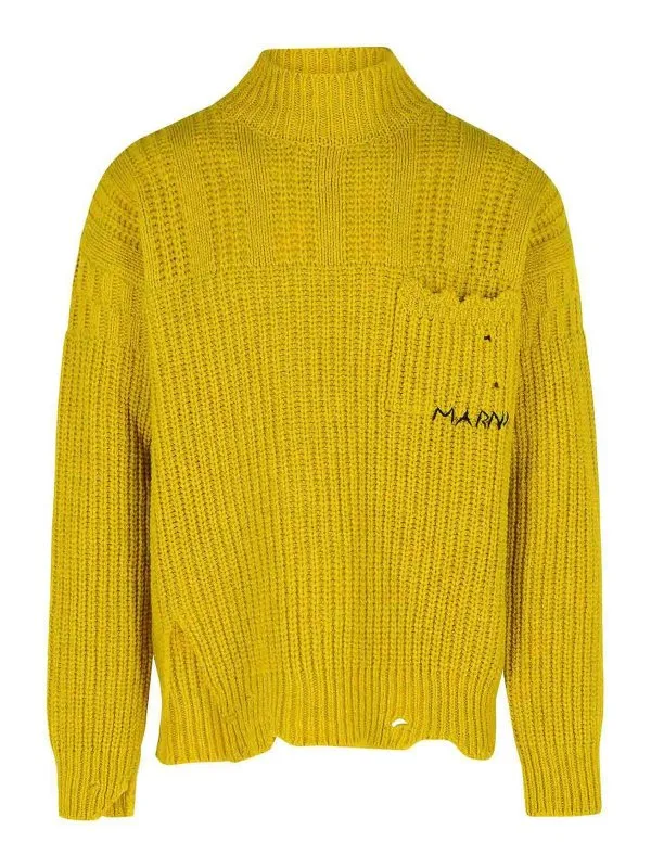Marni Pull Col Rond - Jaune - Jaune - Homme | DVMG0054A0UFW31000Y48