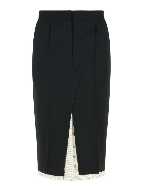 Marni Jupe Midi - Noir - Noir - Femme | GOMA0767U0TW83900N99