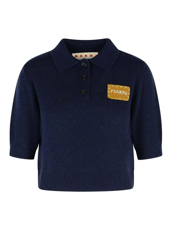 Marni Polo - Bleu Foncé - Bleu Foncé | POMD0035E0UFX32500B80