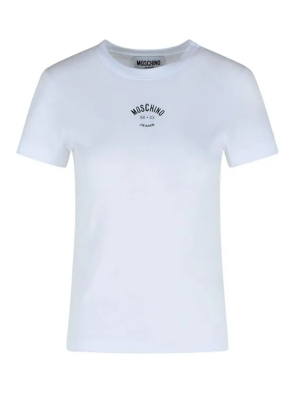 Moschino Jeans T-Shirt - Blanc - Blanc - Femme | K1J070782361001