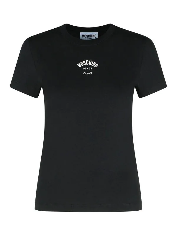 Moschino Jeans T-Shirt - Noir - Noir - Femme | K1J070782361555