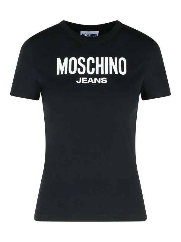 Moschino Jeans T-Shirt - Noir - Noir - Femme | K1J071882367555
