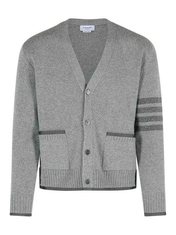 Thom Browne Cardigan - Gris - Gris - Homme | MKC608AY1029055