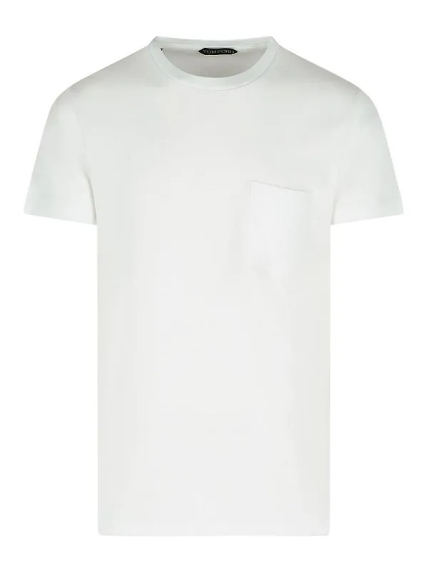 Tom Ford T-Shirt - Blanc - Blanc - Homme | JCS015JMC080AW002