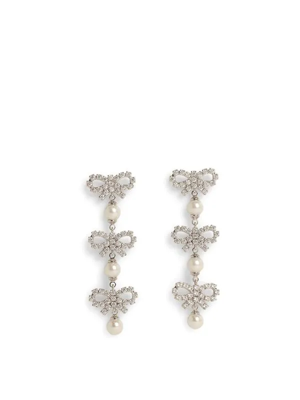 Self Portrait Boucles D'Oreilles - Blanc - Blanc | PF25613EPPEARL