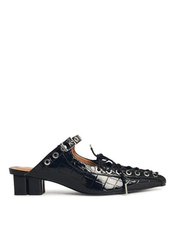 Ganni Mules - Noir - Noir - Femme | S3009099 | thebs.com