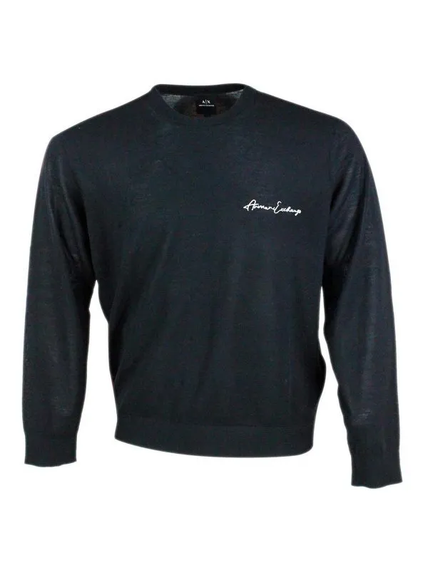 Armani Exchange Pull Col Rond - Noir - Noir | 8NZM5AZM1YZ1200