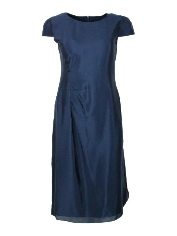 Armani Exchange Robe Au Genou - Bleu - Bleu | XW000452AF1247UB100