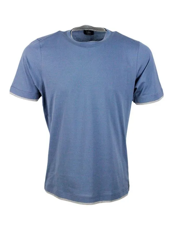 Barba T-Shirt - Bleu Clair - Bleu Clair - Homme | 6052373711567