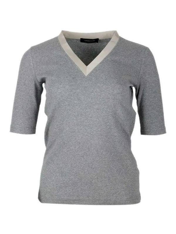 Fabiana Filippi T-Shirt - Gris - Gris - Femme | JED275F884L3968149