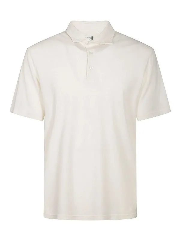Fedeli Polo - Blanc - Blanc - Homme | 8UEF0130163 | thebs.com