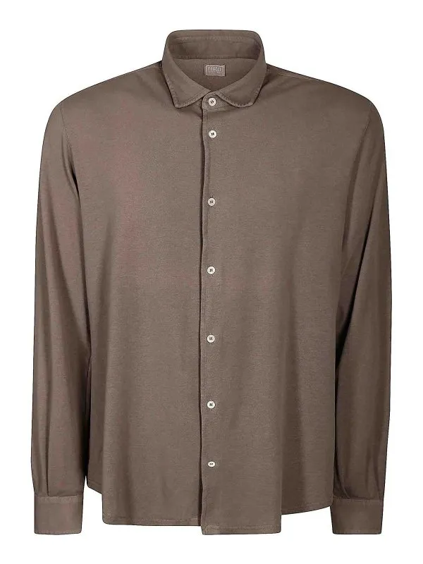 Fedeli Chemise - Marron - Marron - Homme | 8UEF013143