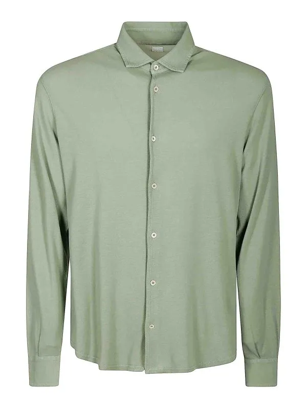 Fedeli Chemise - Vert - Vert - Homme | 8UEF013157 | thebs.com