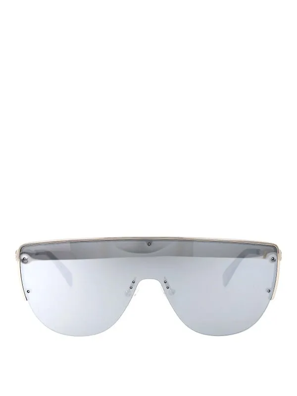 Alexander Mcqueen Lunettes De Soleil - Argent - Homme | AM0457S004
