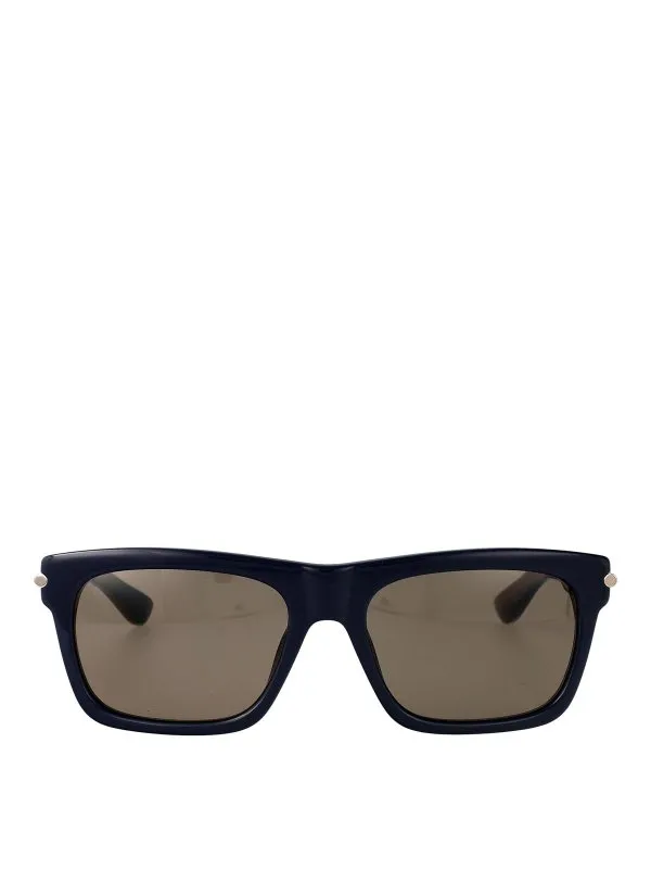 Alexander Mcqueen Lunettes De Soleil - Bleu - Bleu | AM0495S004