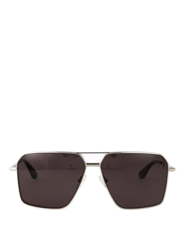 Alexander Mcqueen Lunettes De Soleil - Argent - Homme | AM0500S001