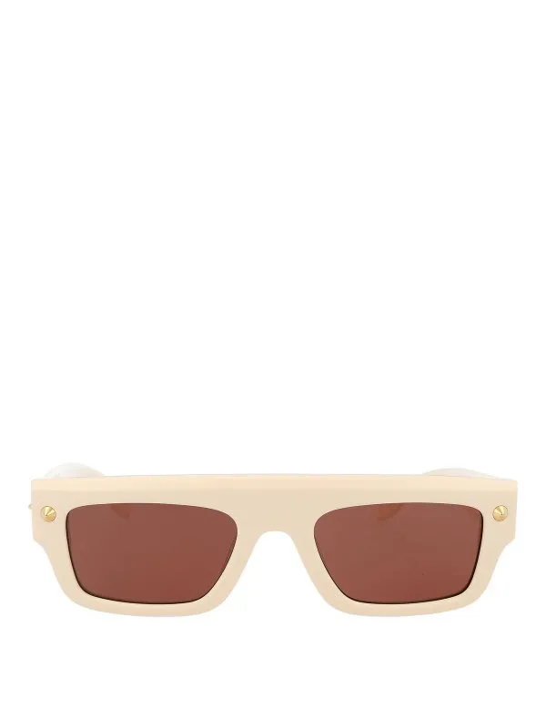 Alexander Mcqueen Lunettes De Soleil - Blanc - Blanc | AM0427S004