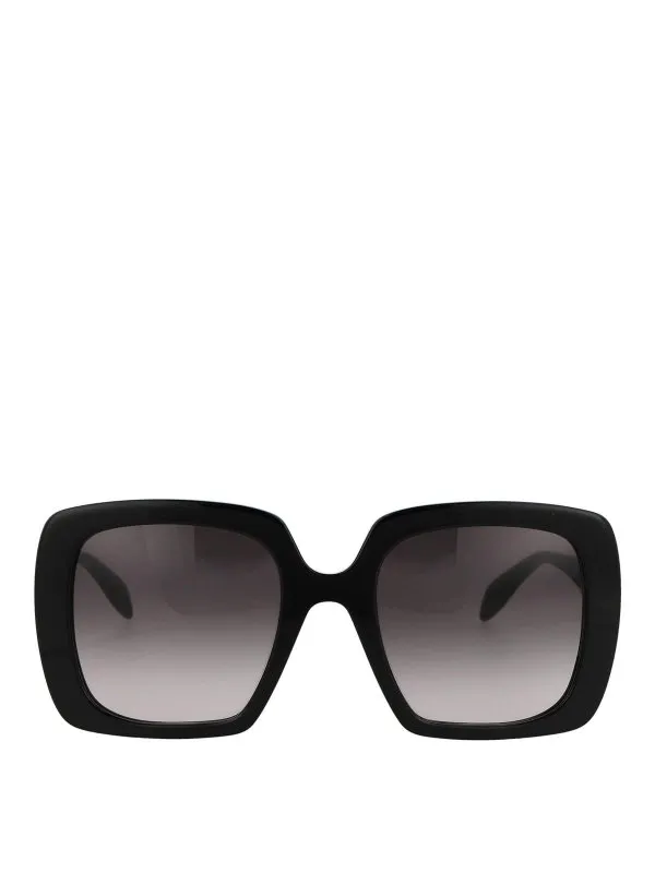Alexander Mcqueen Lunettes De Soleil - Noir - Noir | AM0378S001