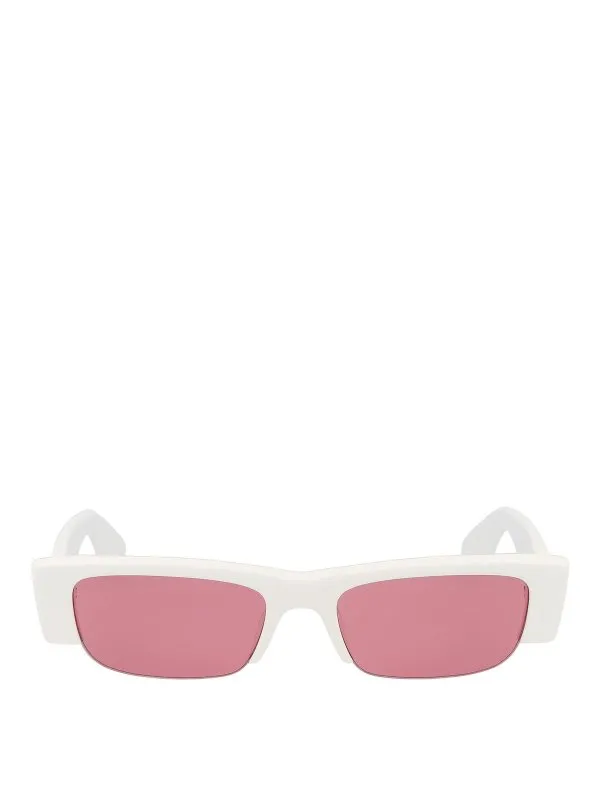 Alexander Mcqueen Lunettes De Soleil - Blanc - Blanc | AM0404S005
