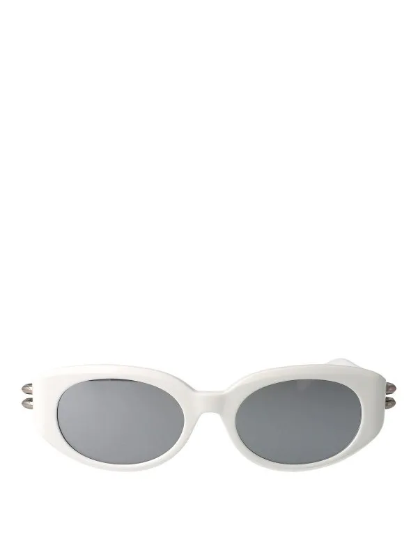 Alexander Mcqueen Lunettes De Soleil - Blanc - Blanc | AM0469S004