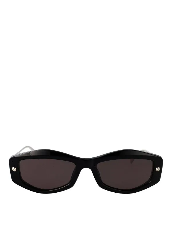 Alexander Mcqueen Lunettes De Soleil - Noir - Noir | AM0482S001