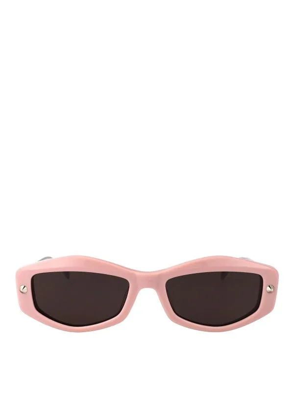 Alexander Mcqueen Lunettes De Soleil - Couleur Chair | AM0482S003