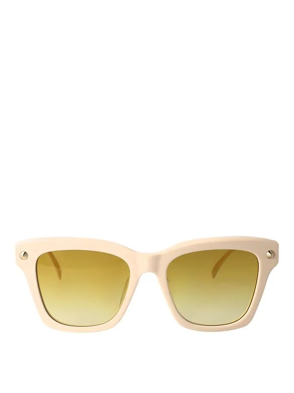 Alexander Mcqueen Lunettes De Soleil - Blanc - Blanc | AM0483S004