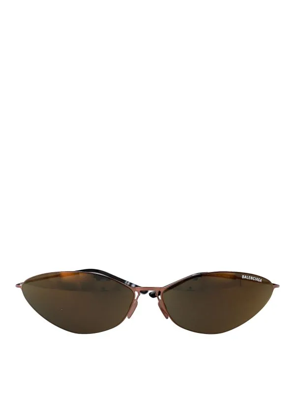 Balenciaga Lunettes De Soleil - Marron - Marron | BB0350S002