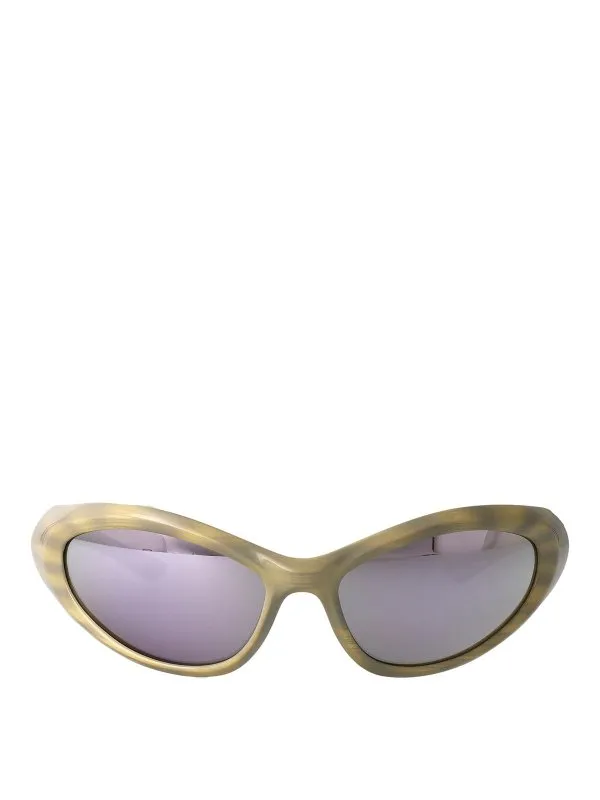 Balenciaga Lunettes De Soleil - Blanc - Blanc - Femme | BB0384S004