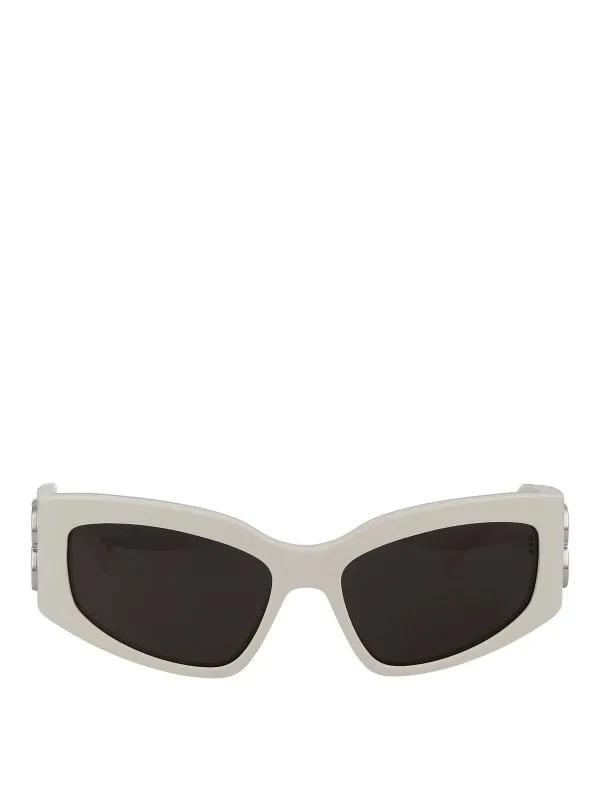 Balenciaga Lunettes De Soleil - Blanc - Blanc - Femme | BB0321S005