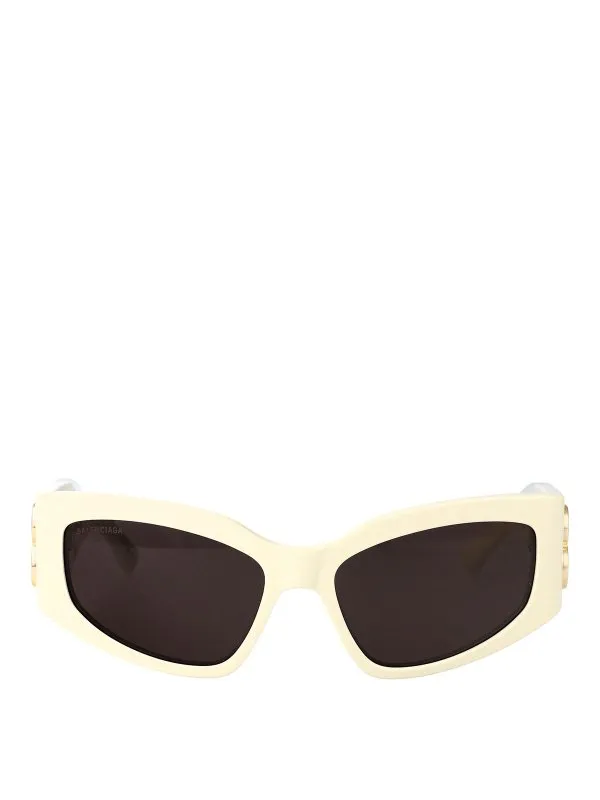 Balenciaga Lunettes De Soleil - Blanc - Blanc - Femme | BB0321S010