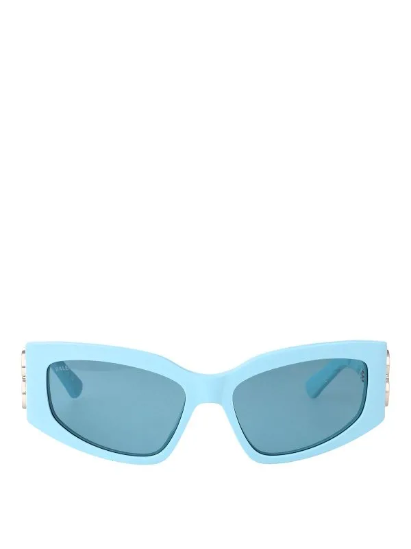 Balenciaga Lunettes De Soleil - Bleu - Bleu - Femme | BB0321S014