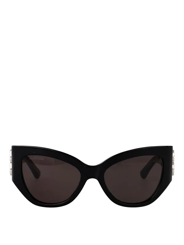 Balenciaga Lunettes De Soleil - Noir - Noir - Femme | BB0322S007