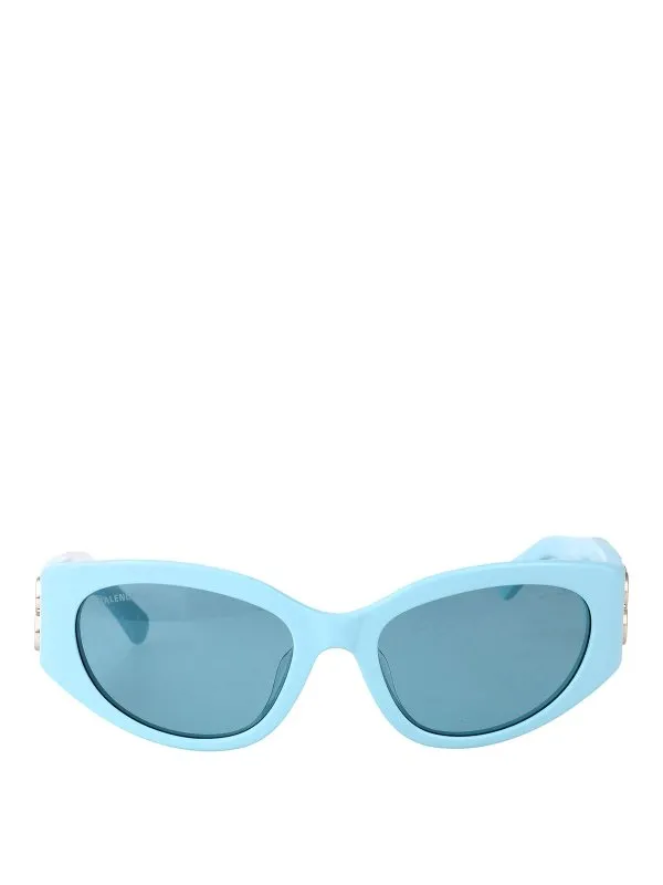 Balenciaga Lunettes De Soleil - Bleu - Bleu - Femme | BB0324SK013