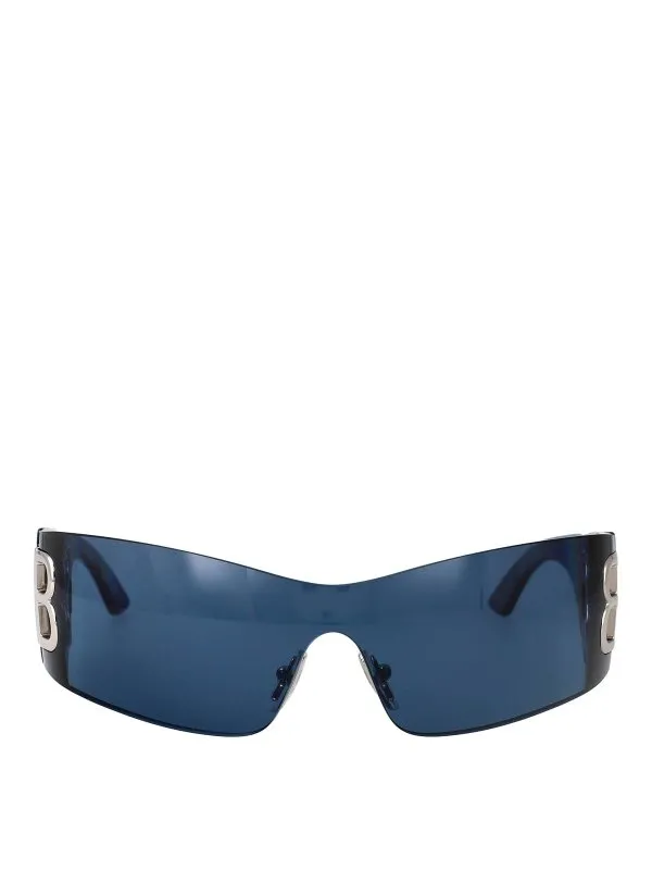 Balenciaga Lunettes De Soleil - Bleu - Bleu - Femme | BB0359S002