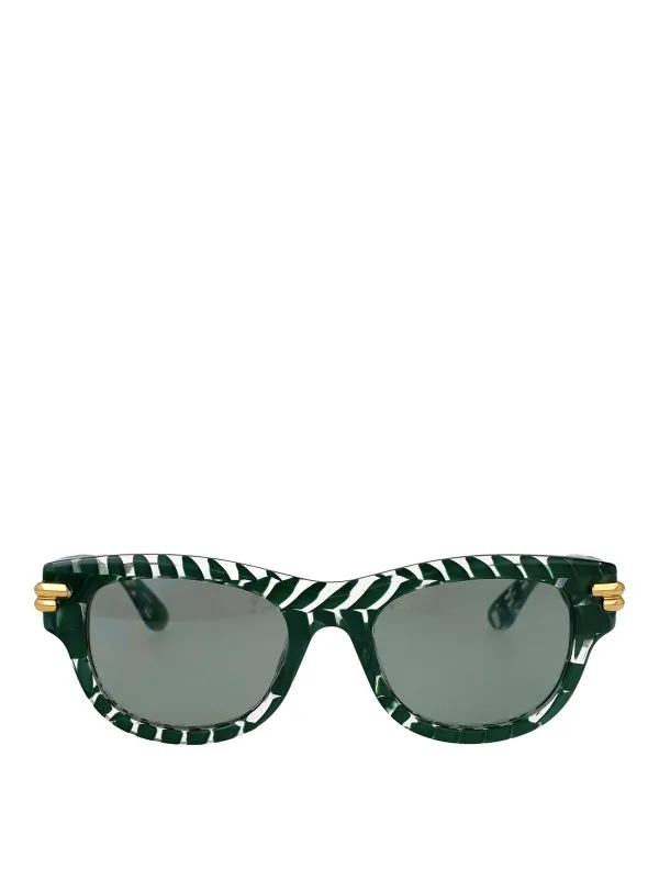 Bottega Veneta Lunettes De Soleil - Vert - Vert | BV1323SK003