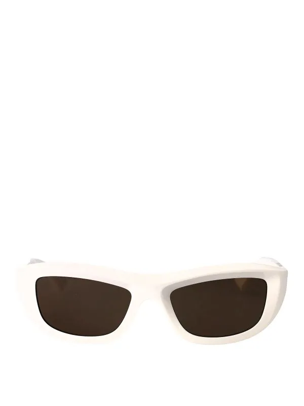 Bottega Veneta Lunettes De Soleil - Blanc - Blanc | BV1326S004