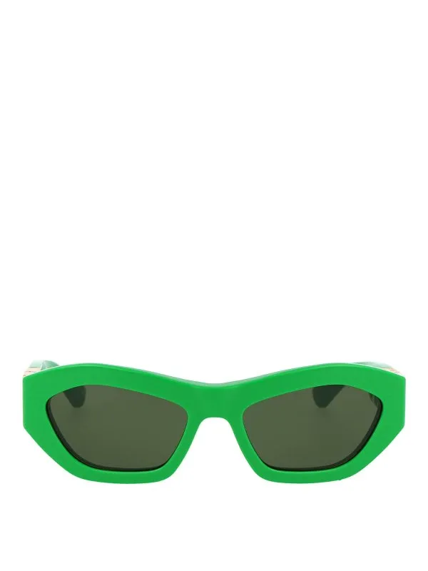 Bottega Veneta Lunettes De Soleil - Vert - Vert | BV1221S003