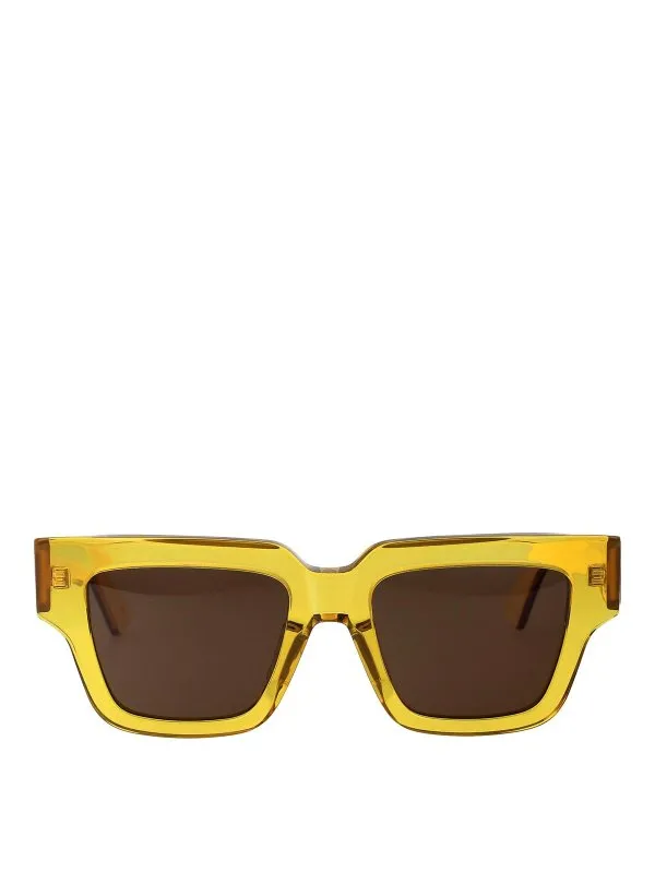 Bottega Veneta Lunettes De Soleil - Jaune - Jaune | BV1276S004