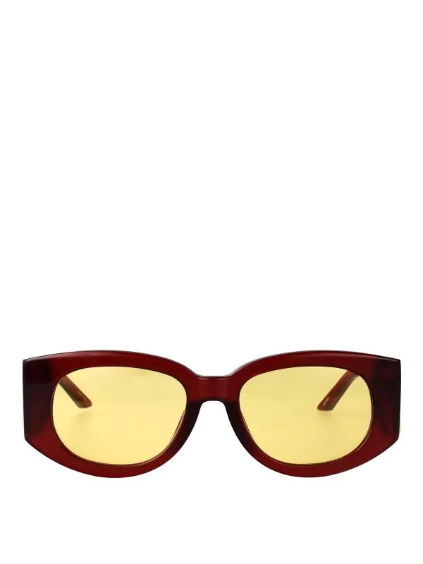 Casablanca Lunettes De Soleil - Rouge - Rouge | EW01801WINEGOLD