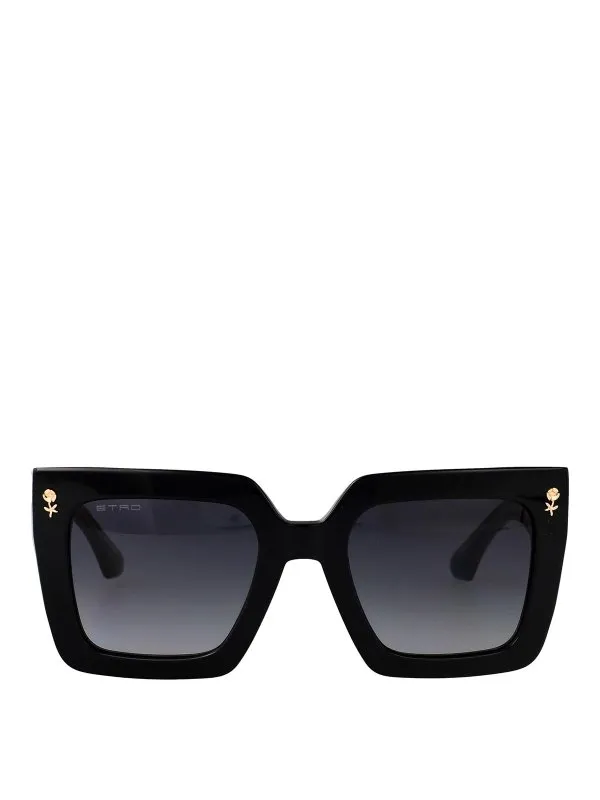 Etro Lunettes De Soleil - Noir - Noir - Femme | ETRO0089S807